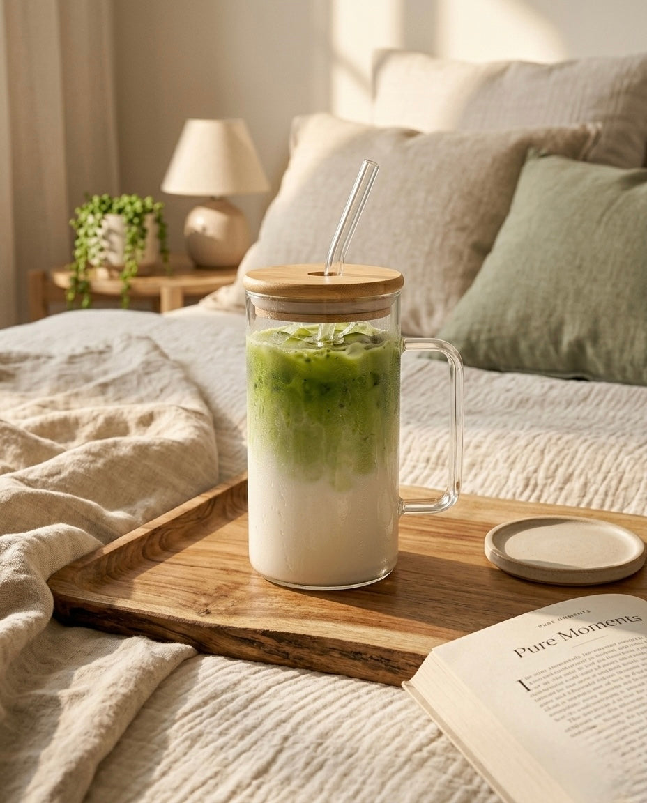 PREMIUM BAMBOO LID ICED MATCHA CUP
