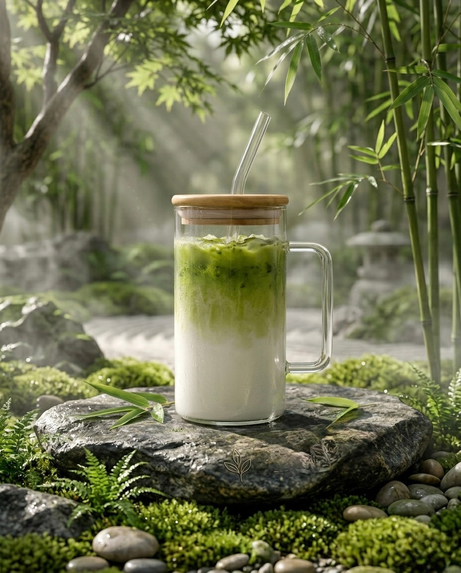 PREMIUM BAMBOO LID ICED MATCHA CUP