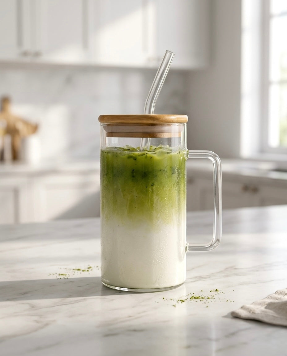 PREMIUM BAMBOO LID ICED MATCHA CUP