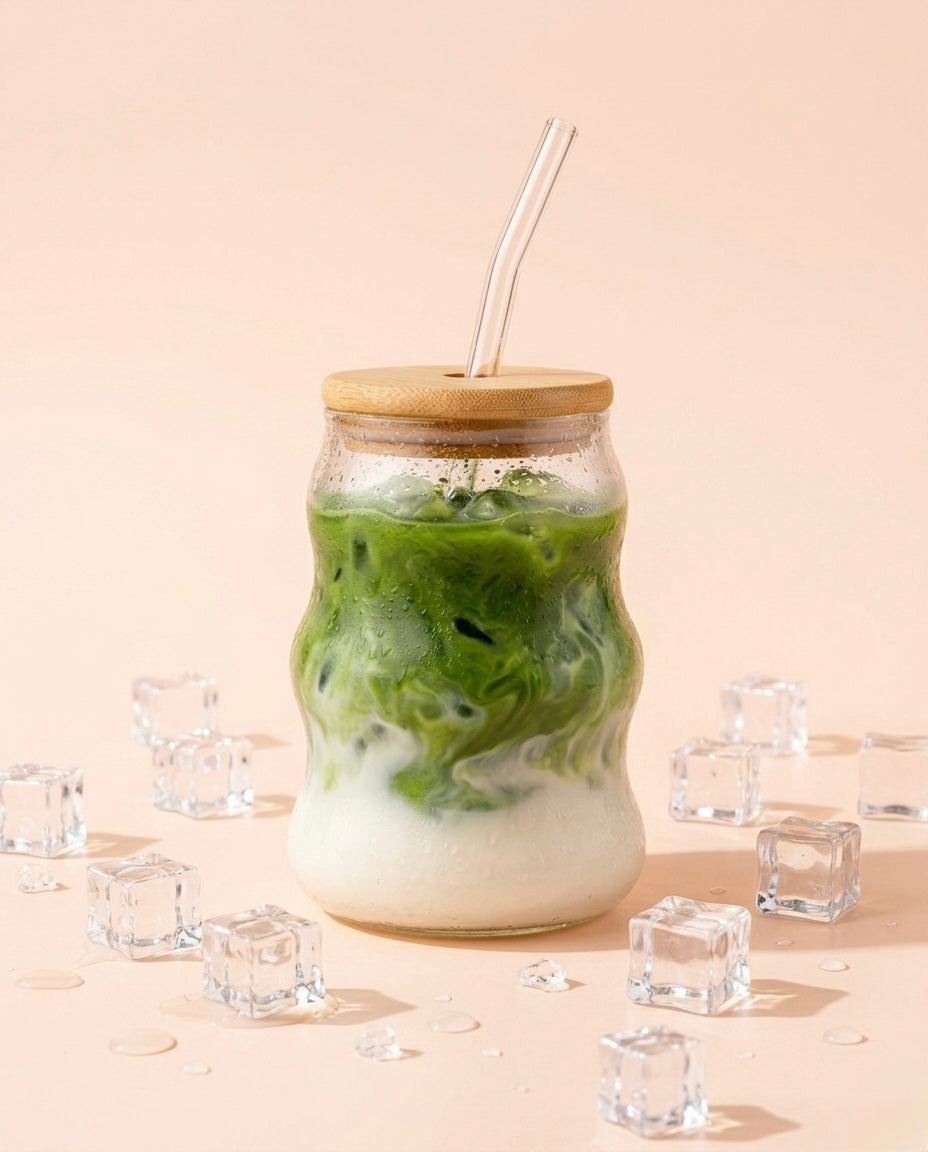 RIPPLE AESTHETIC ICED MATCHA GLASS